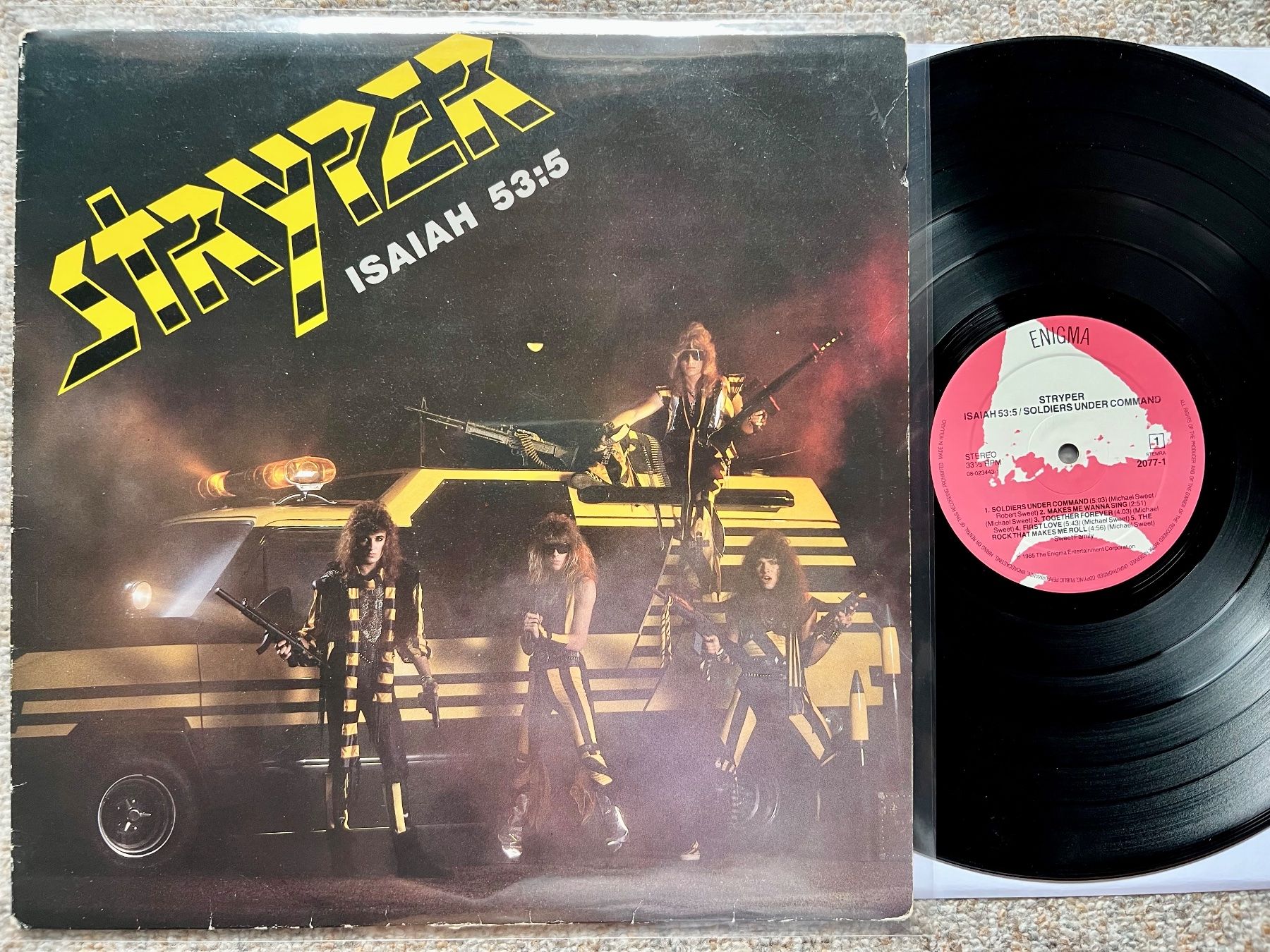 Schallplatten: Stryper – Soldiers Under Command LP 🛀 – Gebraucht aus Unterseen von vinylmore