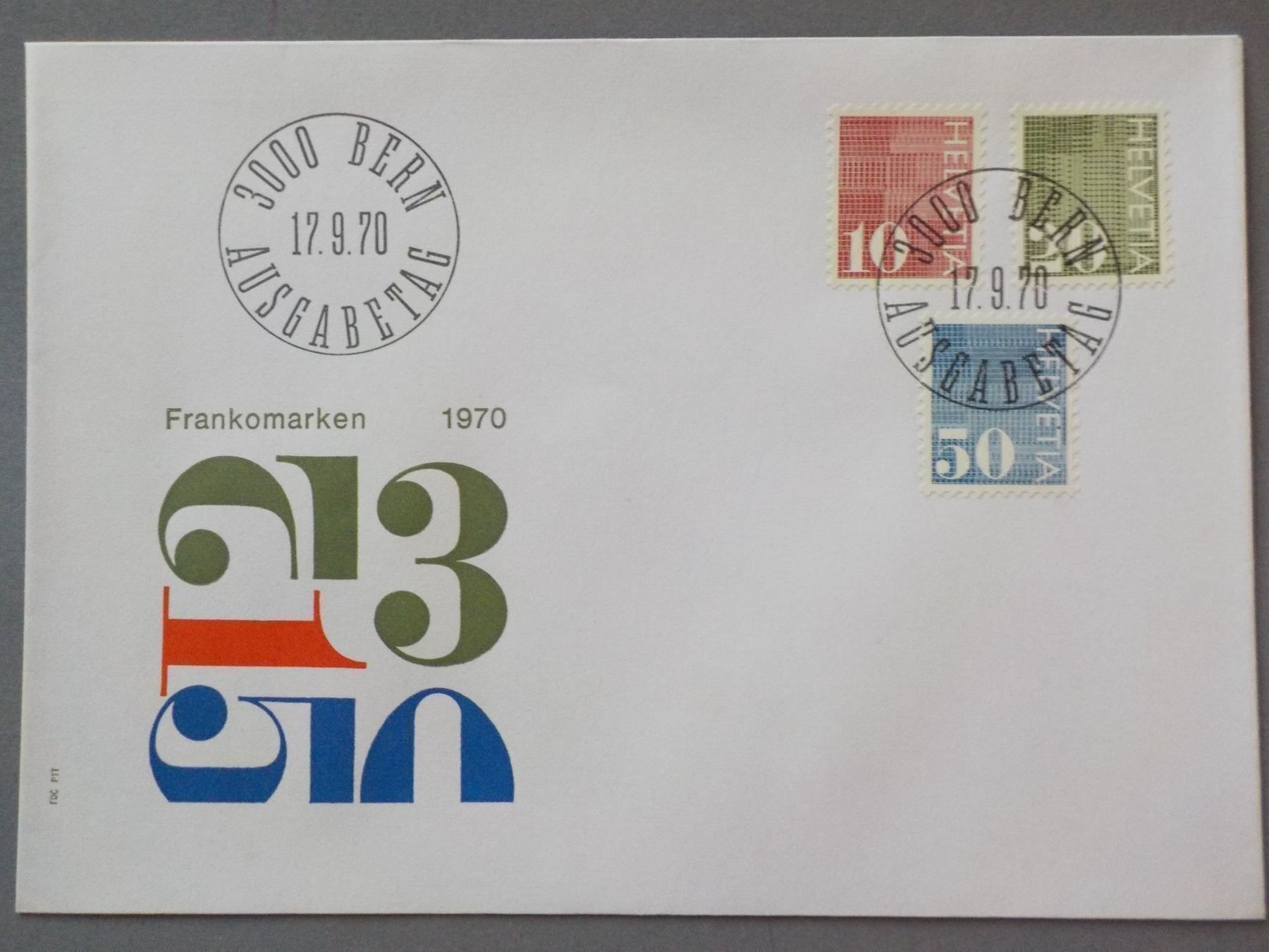 Tous les timbres: 1970, FDC, Ziffermarke I, Serie – Neuf (Voir description) à Muri b. Bern par Ricardoverkauf
