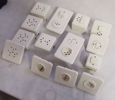 Vintage Elektromaterial Schalter Steckdosen