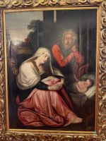Helige Familie - 17 Jh. - Antwerpen- Oelbild in Barockrahmen