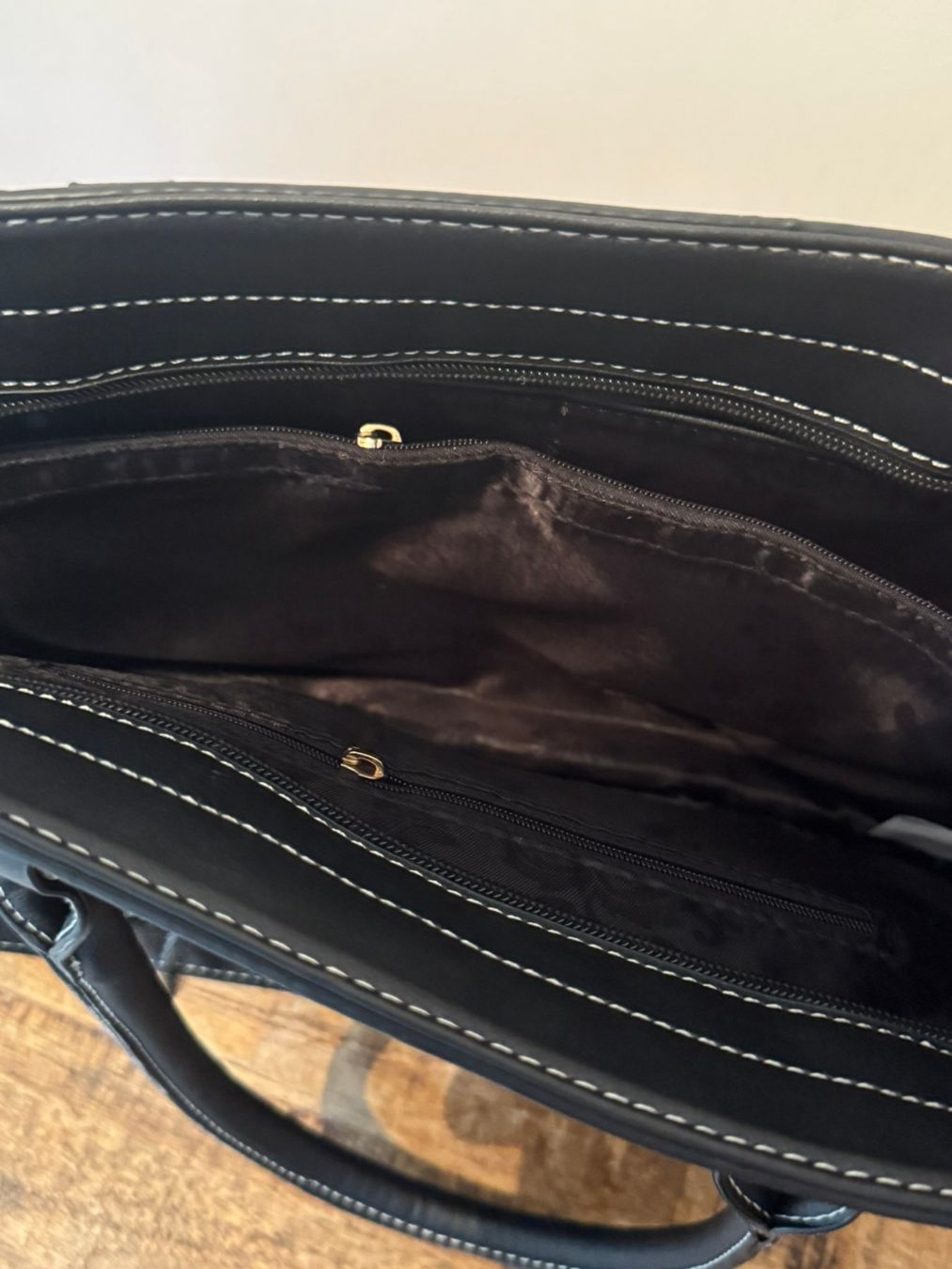 Borse da donna: Schicke echte Leder Handtasche in Blockfarben - NEU! – Nuovo (secondo la descrizione) da Uhwiesen venduto da mic_kd6g 5
