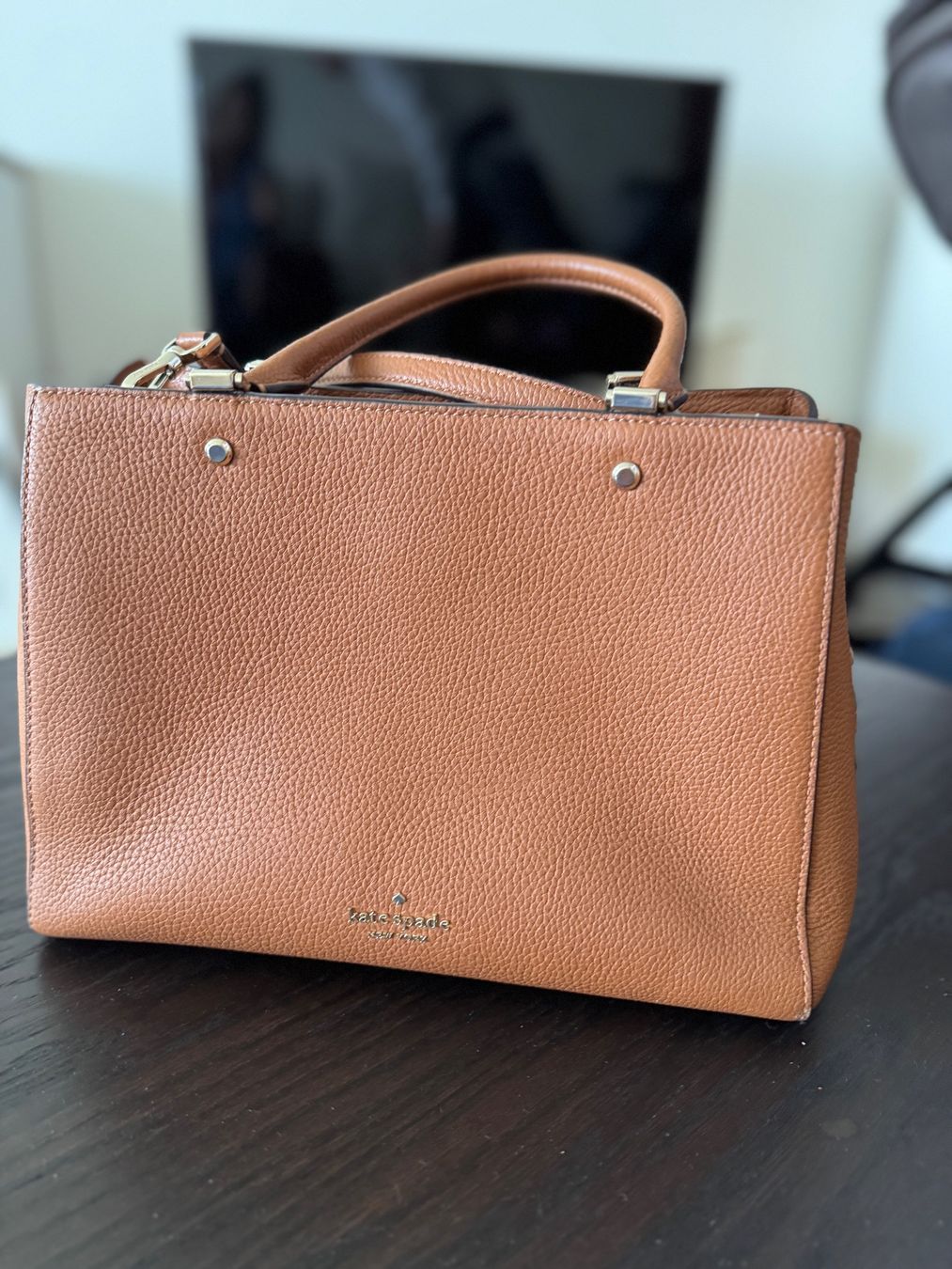 Kate Spade Borse da donna: Kate Spade handbag brown pebble leather medium – Usato da Genève venduto da desti_prtw