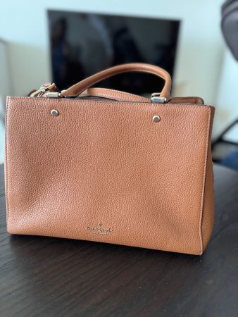 Kate Spade handbag brown pebble leather medium