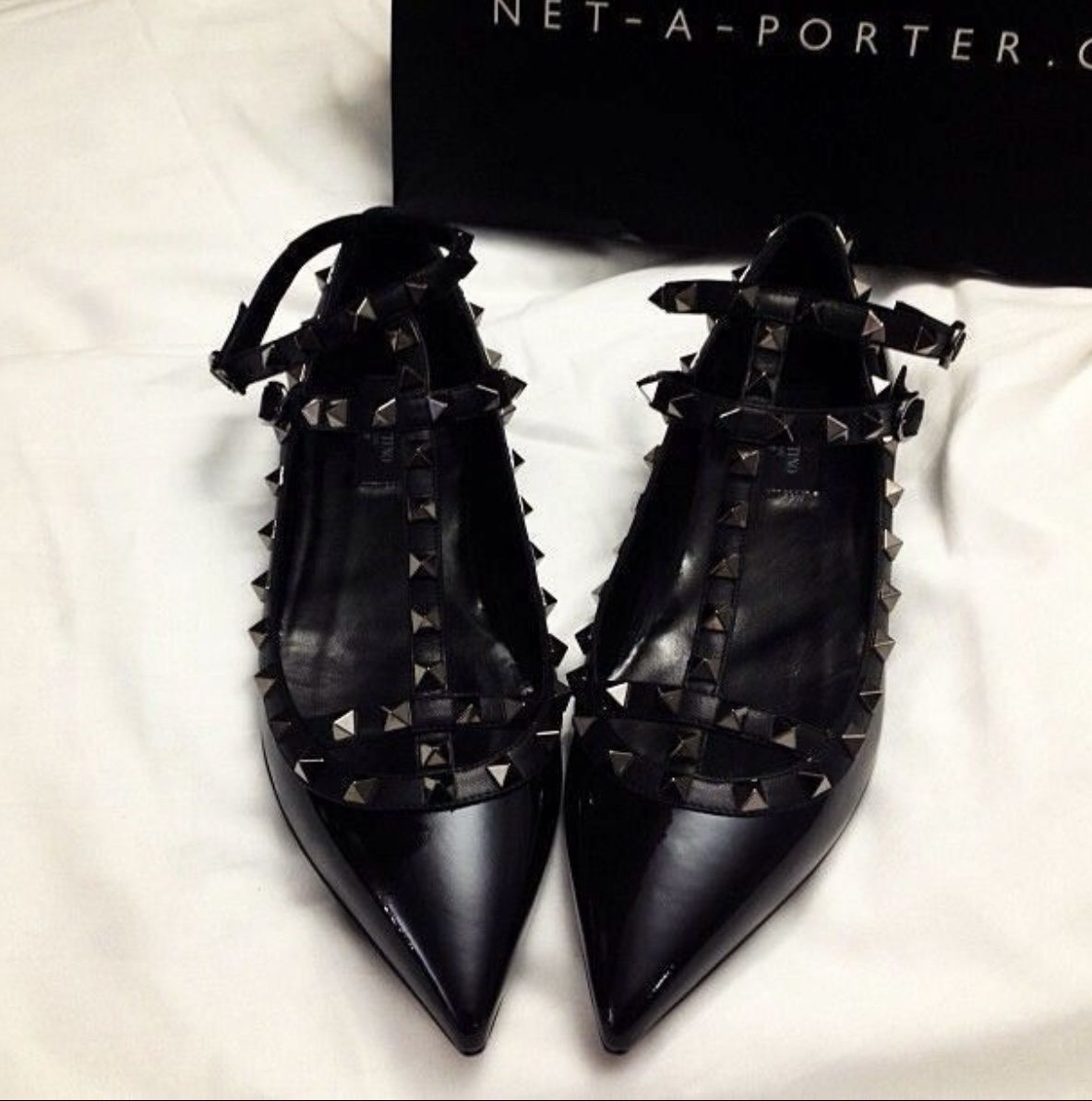 Valentino Scarpe da donna: Valentino soblack Rockstud Ballet Flats - size 35,5-36 – Usato da Schwyz venduto da ann_5w8m 1