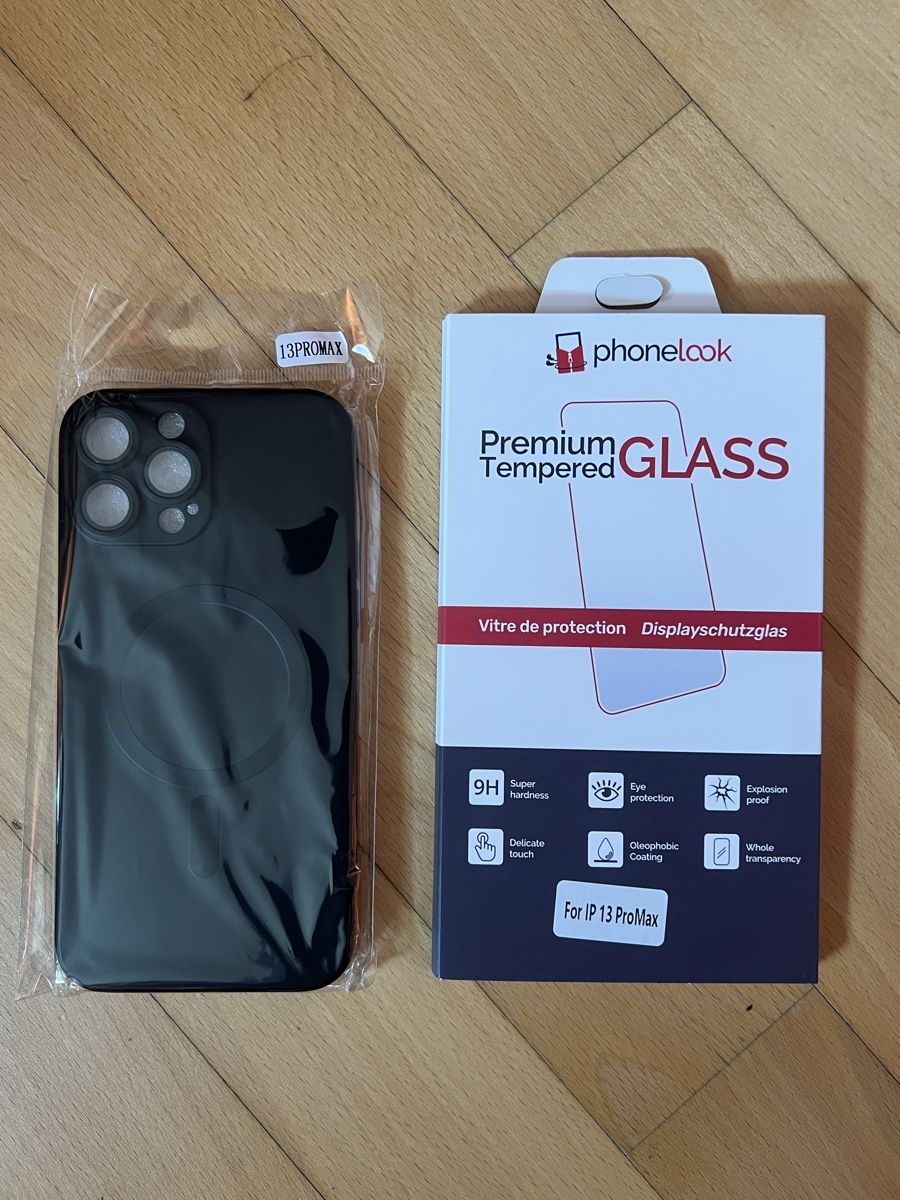 Apple Cover & Protezioni schermo: iPhone 13 Pro Max Black Case plus Tempered Glass New! – Nuovo (secondo la descrizione) da Altstätten SG venduto da Melval22