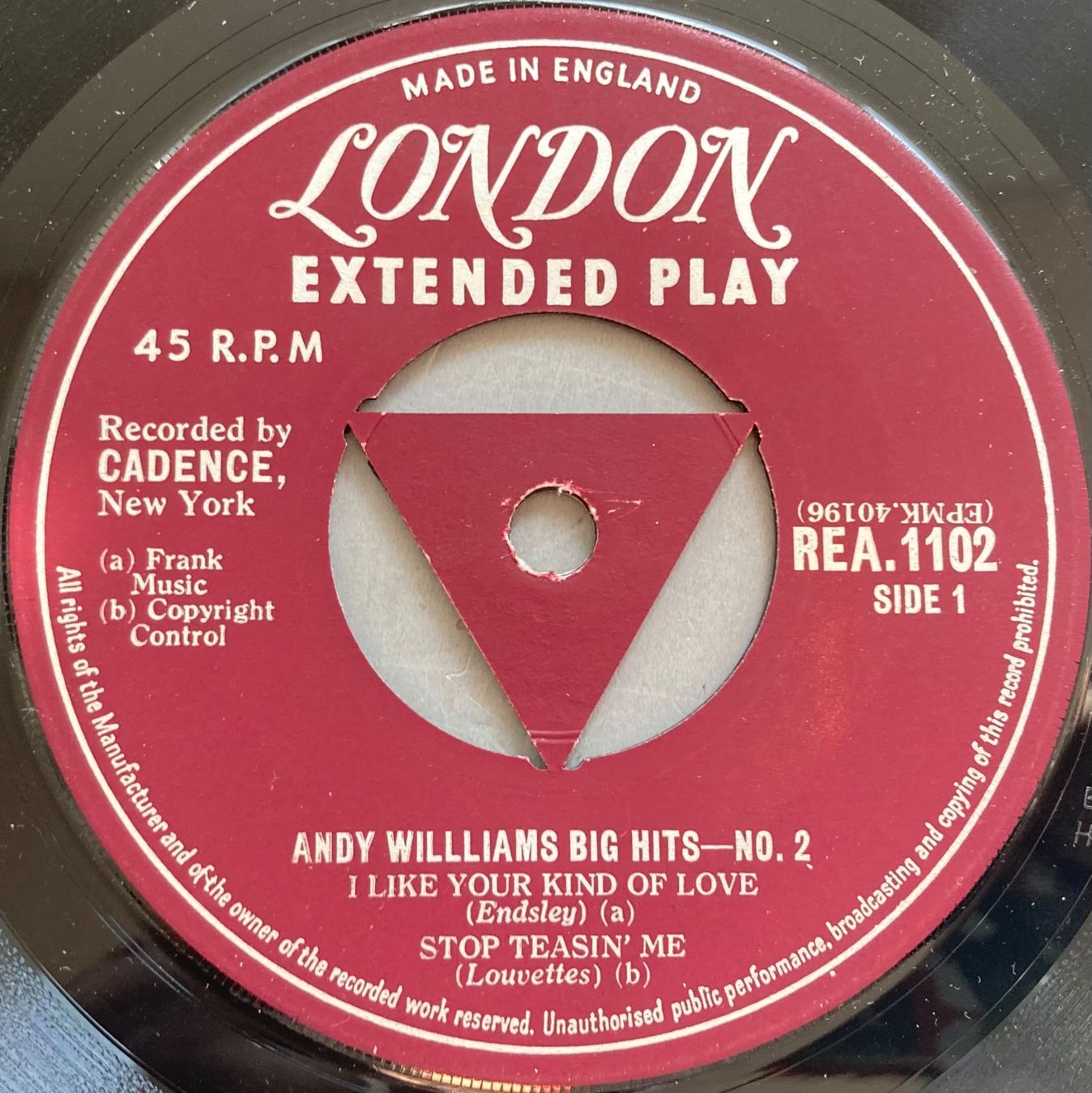 Dischi in vinile: ANDY WILLIAMS - ANDY WILLIAMS BIG HITS - NO.2 – Usato da Poliez-Pittet venduto da Newtown-Records 2