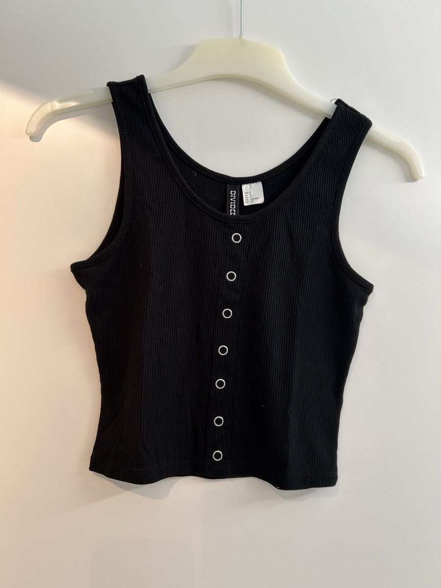 Camicette, T-shirt & Top: Bauchfreies schwarzes Top – Nuovo (secondo la descrizione) da Nürensdorf venduto da lor_6flb