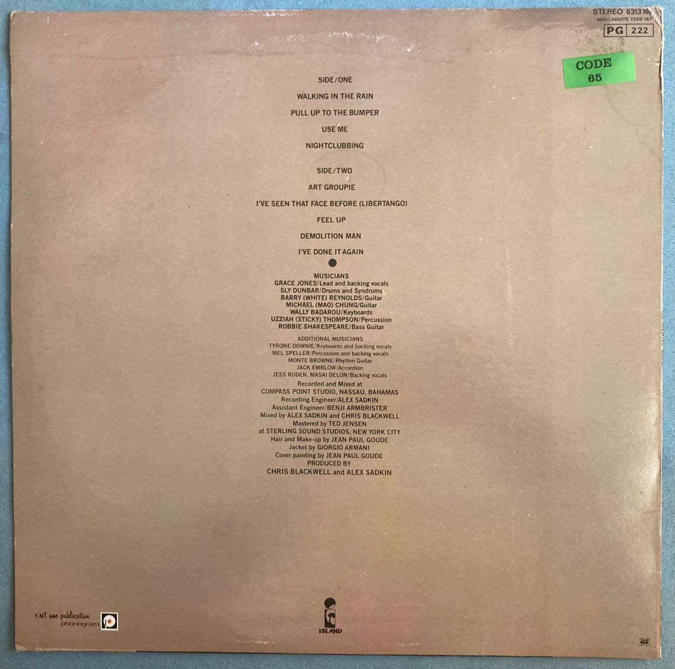 Dischi in vinile: GRACE JONES - NIGHTCLUBBING – Usato da Poliez-Pittet venduto da Newtown-Records 1