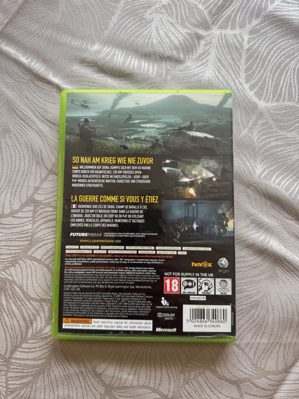 Giochi: Operation Flashpoint Dragon Rising Xbox 360 PAL FR/DE – Usato da L'Orient venduto da dav_8slp 2