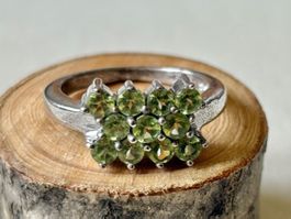 Ring Peridot Silber 925, Gr. 52