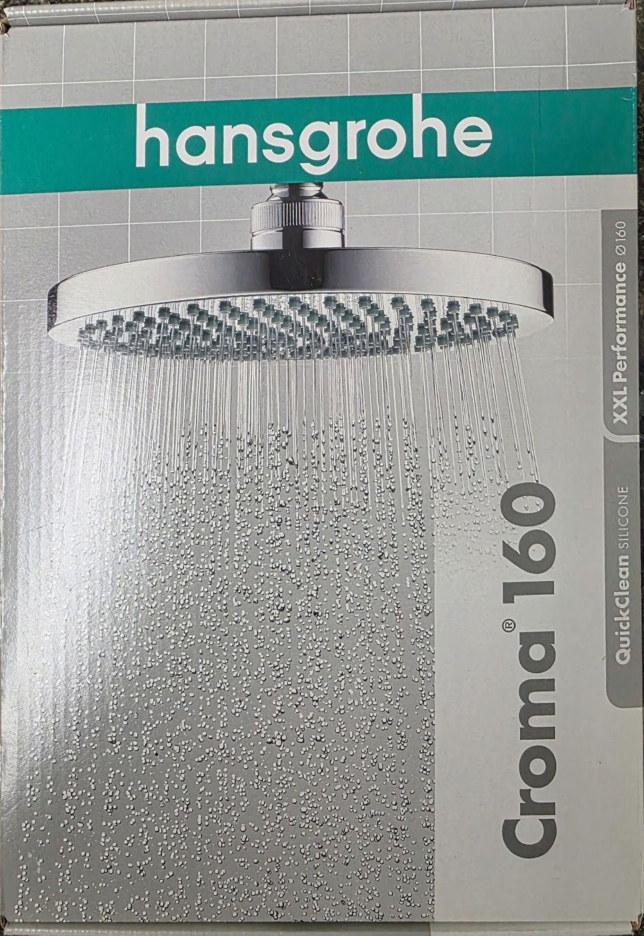 Hansgrohe Soffioni doccia: Hansgrohe Kopfbrause CROMA 160 mm – Nuovo e nell'imballaggio originale da Spreitenbach venduto da R11a