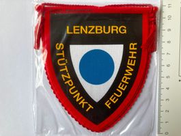Vintage Fanion/Wimpel   STÜTZPUNKT  FEUERWEHR  LENZBURG