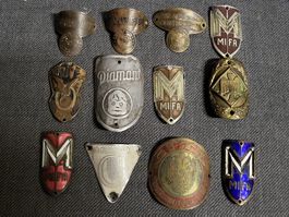 Rares sammlung von veloschilder von Fahrrädern