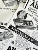 Allegro Rasieren -  4 alte Werbungen / Publicités 1931/34