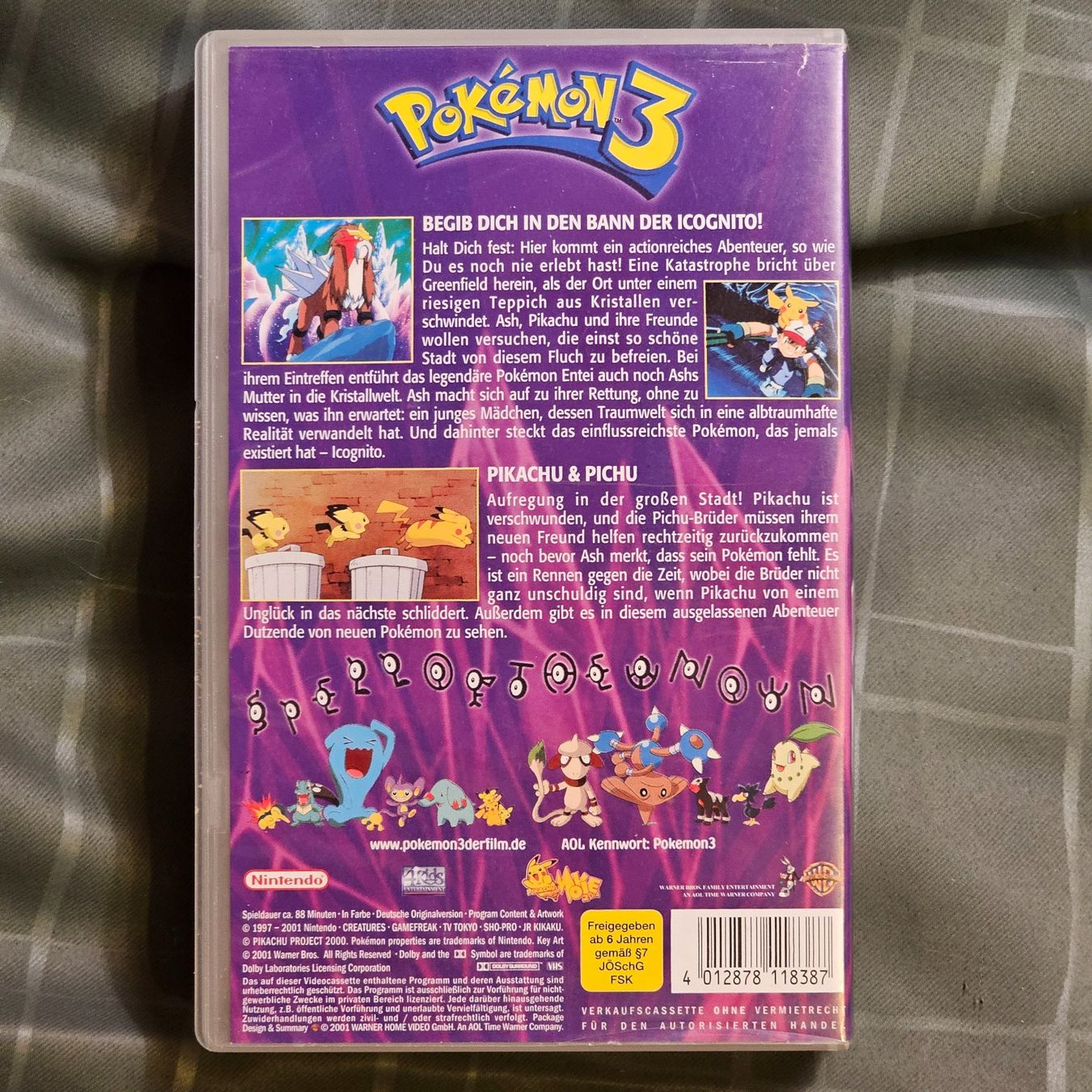 Alle VHS: Videokasette: Pokemon 3 – Defekt aus Neuenegg von Sternensturz 1