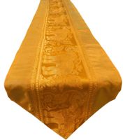 Thai Silk Tischläufer Gold Elefanten Handmade 200–245 cm
