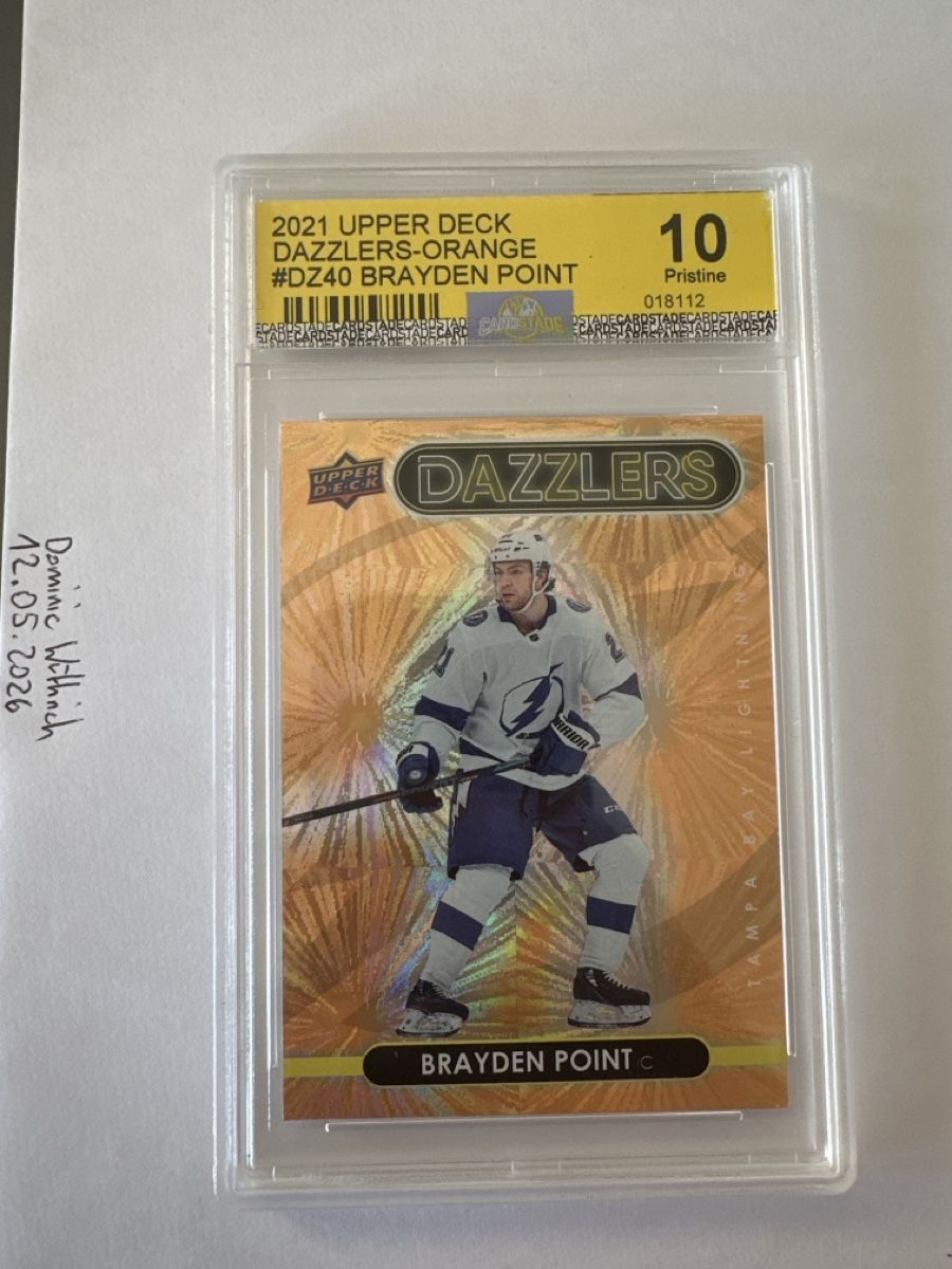 NHL Carte collezionabili: 2021 Upper Deck Dazzlers Brayden Point Orange #DZ40 – Nuovo (secondo la descrizione) da Düdingen venduto da doems72