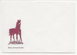 1960 Nr. 66 Pro Juventute Briefli Briefchen Brieflein Fohlen