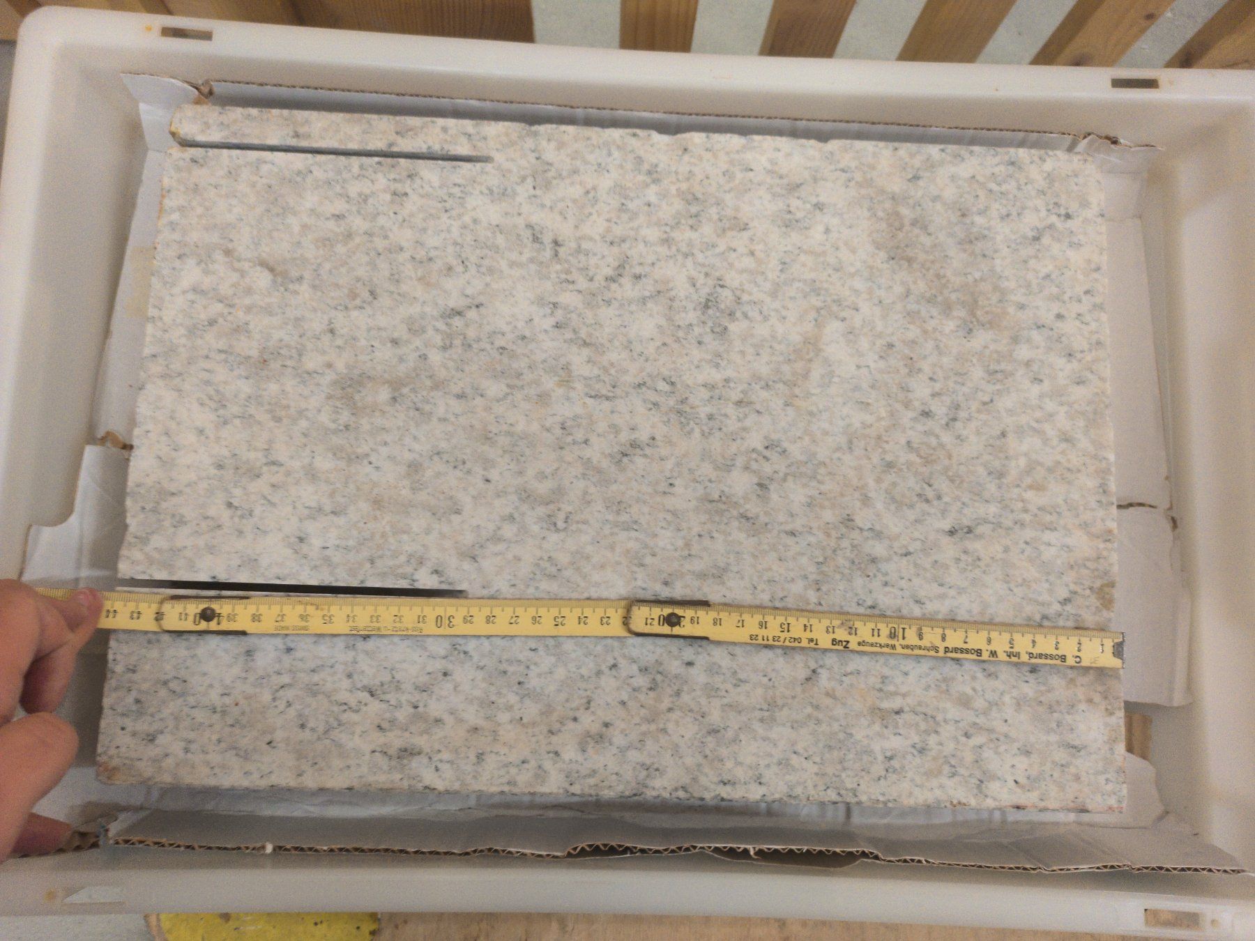 Piatti di portata: 4 Granitplatten, grau, 2-5.5 cm dick, – Usato da Zürich venduto da danihell 3