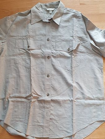 Oversize Blusenhemd kaki