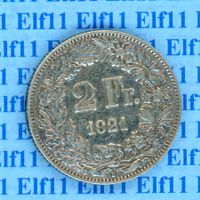 CHF___2.00 1921 ss 2 Franken