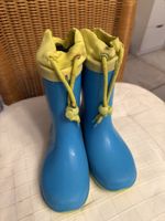 Kinder Gummistiefel blau gelb Grösse 28 gebraucht