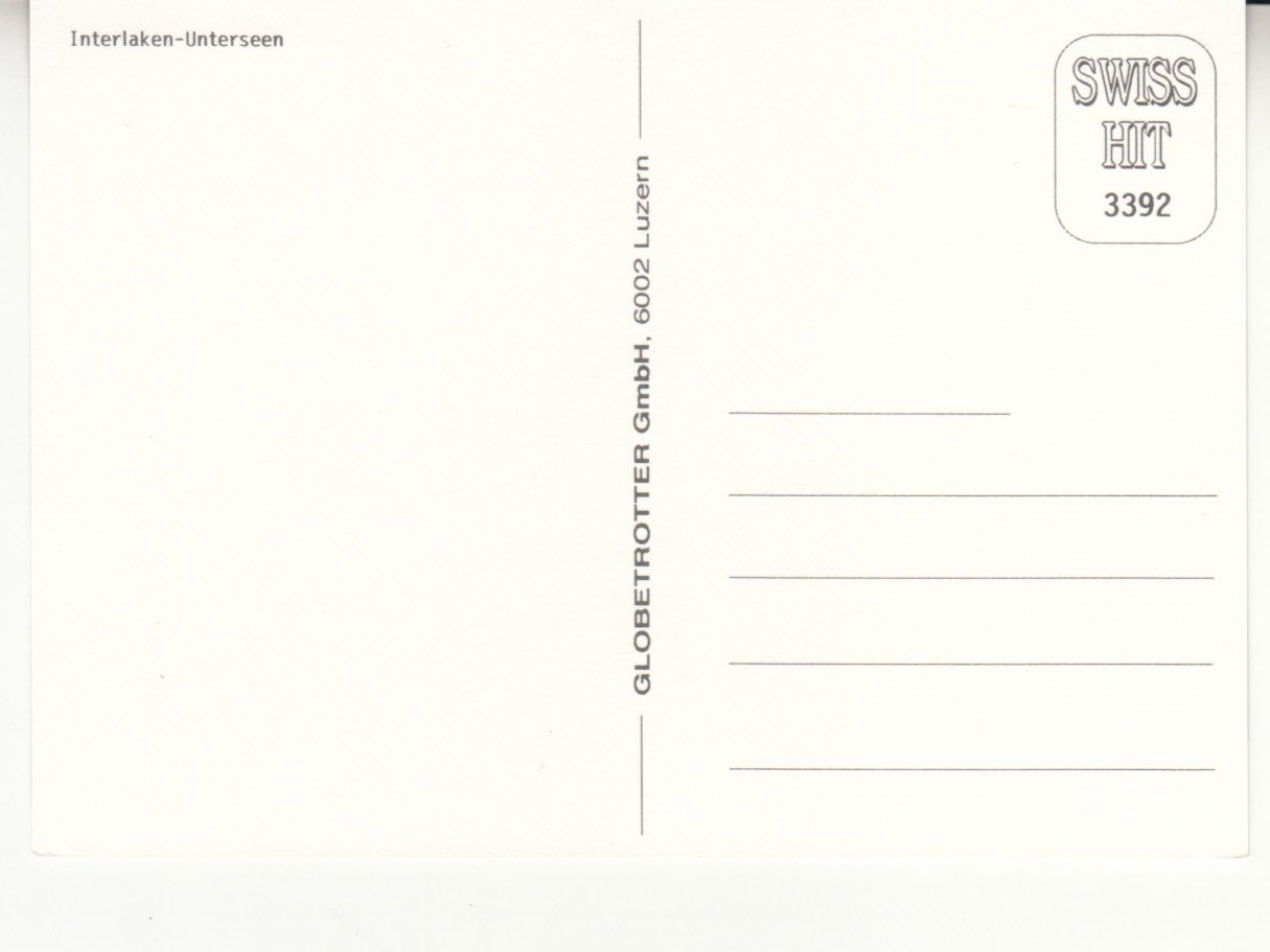 Ansichtskarten: Unterseen ca. 1980 – Gebraucht aus Bürglen TG von StampGraf 1