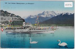 La Leman - Bateau-Salon "Le Simplon" Litho
