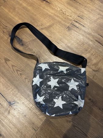 Schultertasche mit Sternenmuster, Upcycling, neuwertig! (54)