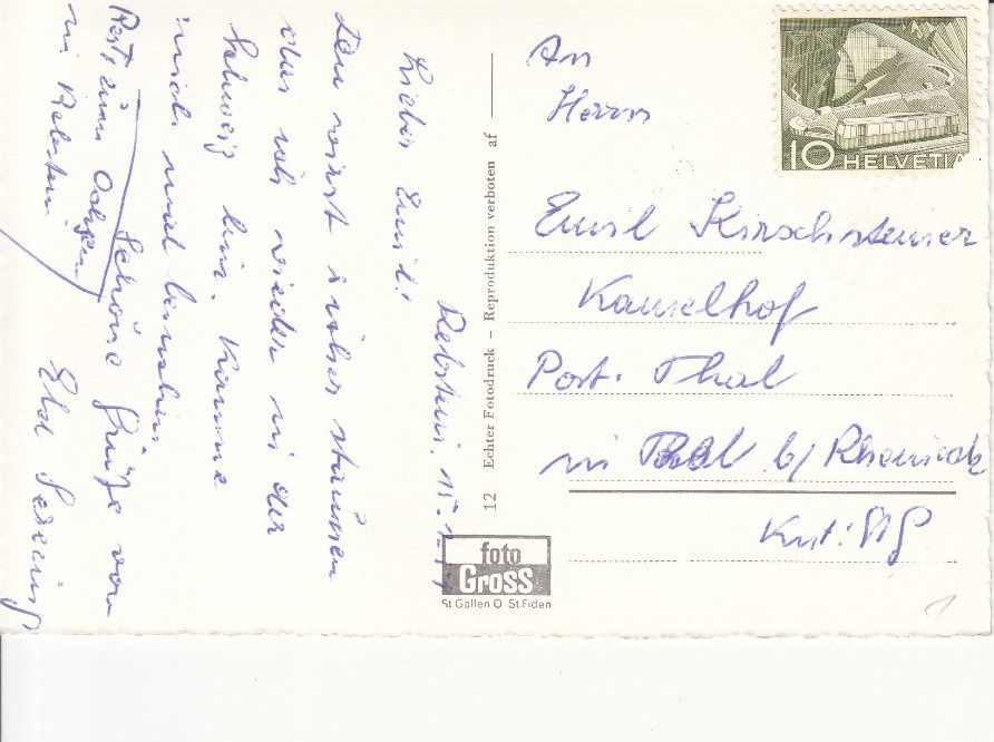 Cartoline postali: Fählensee ca. 1950 – Usato da Bürglen TG venduto da StampGraf 1