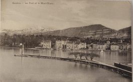 GENÈVE - Le Port et le Mont-Blanc