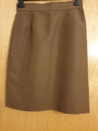 Laurèl jupe, XS, 55%coton, 45%lin, bon état, tabac