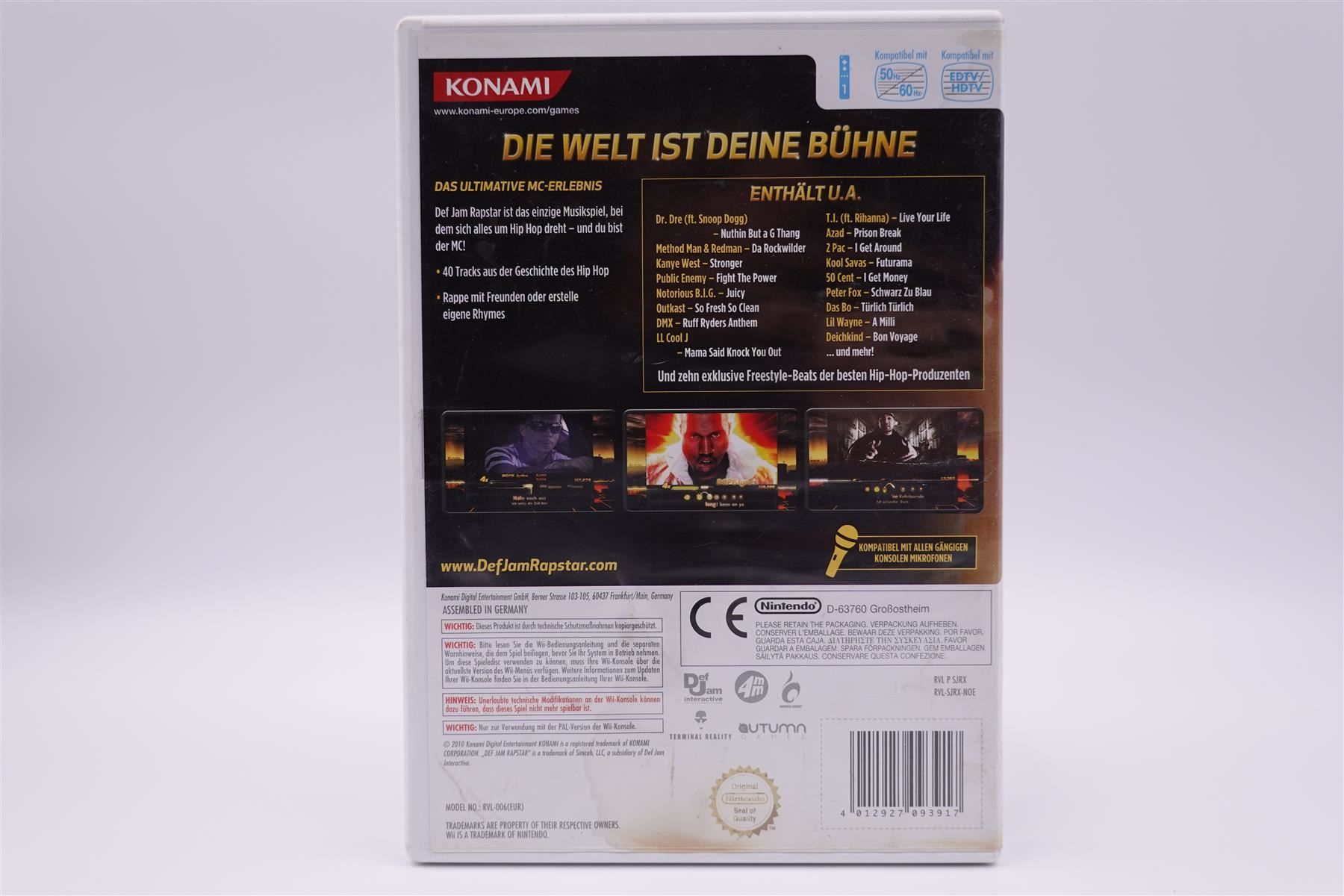 Sony Jeux: Def Jam Rapstar (Wii) – D'occasion à Herisau par ZelliZone 1