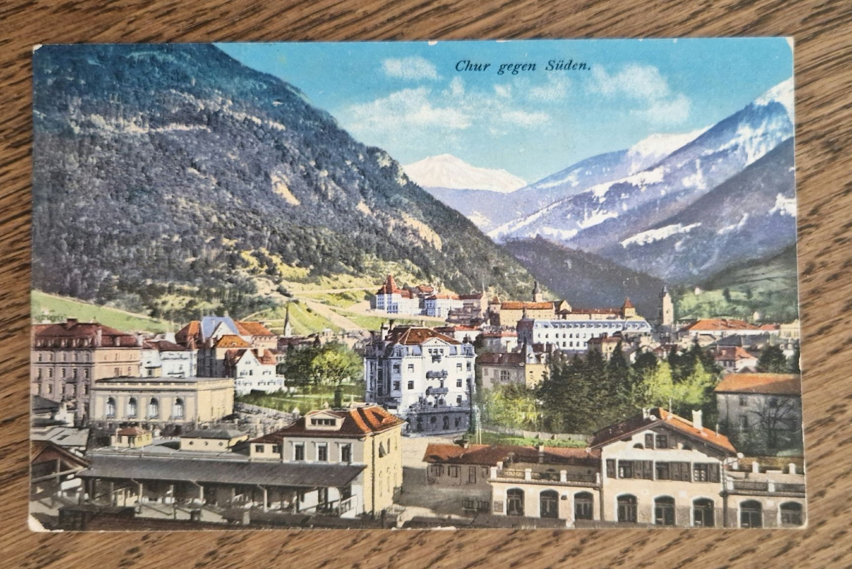 Ansichtskarten: Chur gegen Süden 1913 – Gebraucht aus Ebikon von Donar50