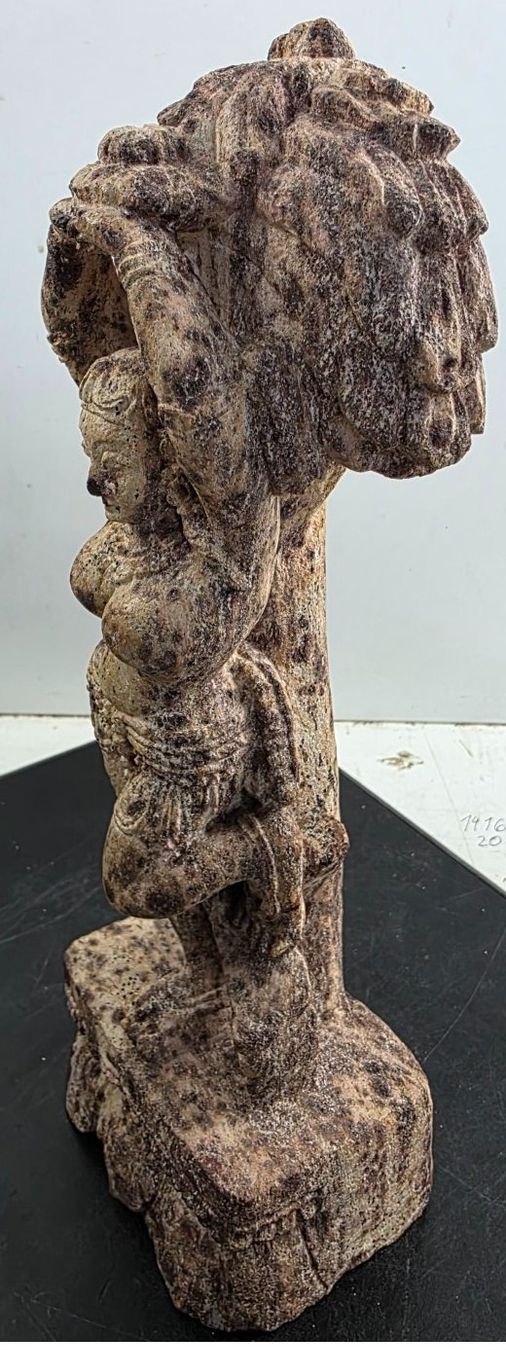 Statuette: Steinfigur Apsara – handgeschnitzte Tempeltänzerin – Usato da Flums venduto da Flumsantik 2