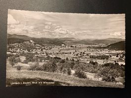 Lörrach i. Baden, Blick in's Wiesental (1957) Postkarte