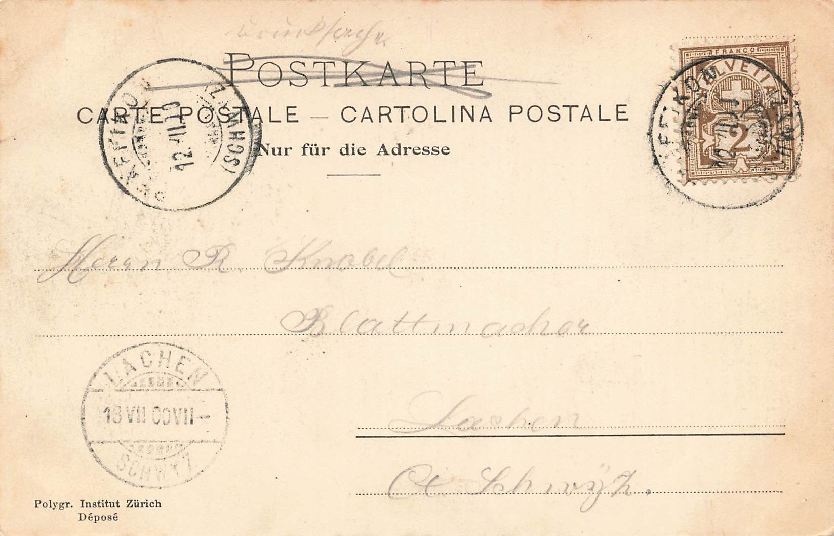 Cartoline postali: Wallisseralpen – Usato da Biasca venduto da Blenio71 1