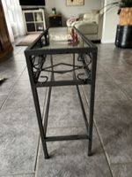 Abstell- Dekoregal aus Glas & Metall