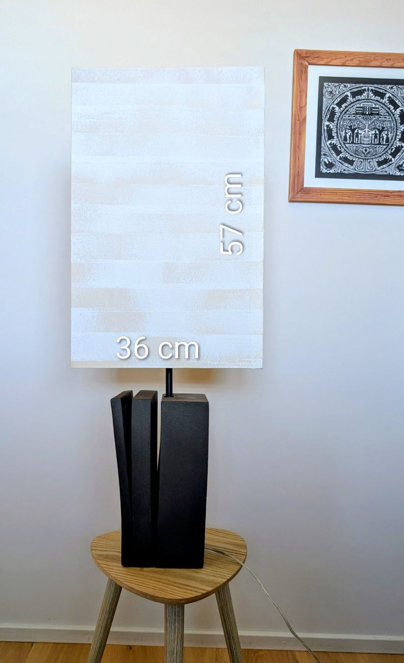 Lampen: Lampe de table LINEA SETTE socle grès anthracite – Gebraucht aus Collombey von moribana