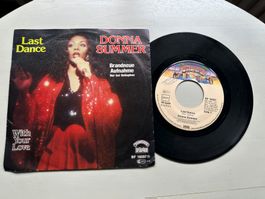 DONNA SUMMER tolle Single Kult Disco 80's Last dance Film