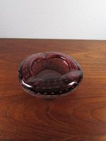 Murano Controlled Bubble Glasschale Aschenbecher 70er Jahre