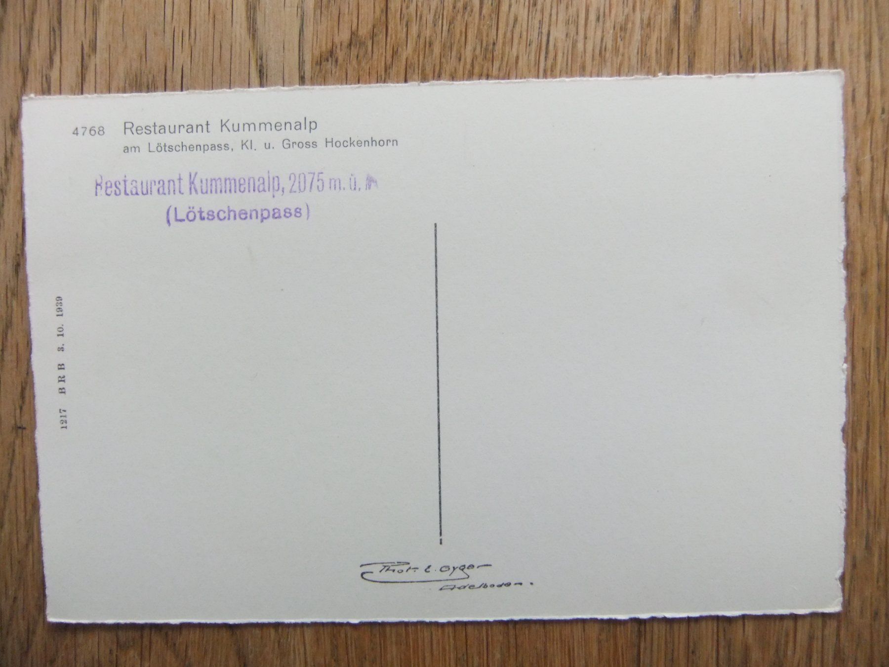 Cartoline postali: Restaurant Kummenalp Lötschenpass Lötschental – Usato da St. Niklaus VS venduto da wunschlos54 1