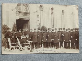 Echt Photo Karte / Offiziere in Bern Gelaufen Oberbipp 1904