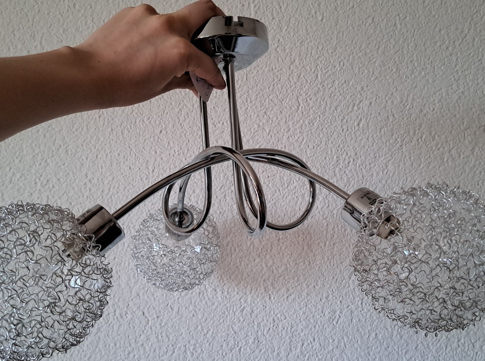 Lustres & lampes de plafonds: Deckenleuchte Drahtkugeln 3 flammig – D'occasion à Bern par M.J.R.