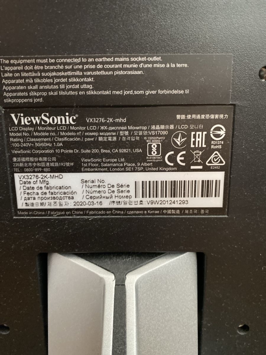 Viewsonic Monitore: Monitor 32 zoll – Gebraucht aus Walchwil von car_mv8g 2