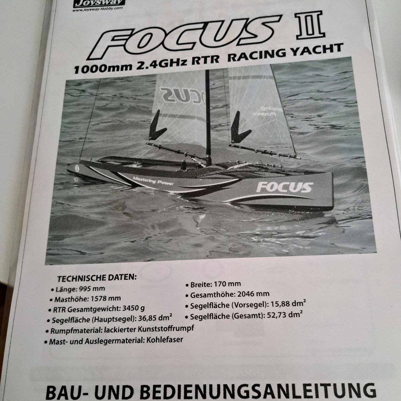 Modellismo RC: RC Segelboot FOCUS II – Nuovo (secondo la descrizione) da Pfaffnau venduto da Clown56 2