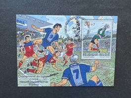 Belgien 1998 Fussball WM  Block Erstag  (A442)