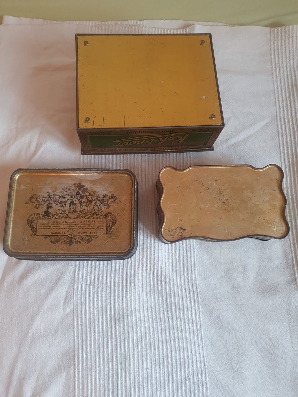 Barattoli: 3 antike Metalldosen 1920-1930 – Usato da Basel venduto da FirstClass4000 1