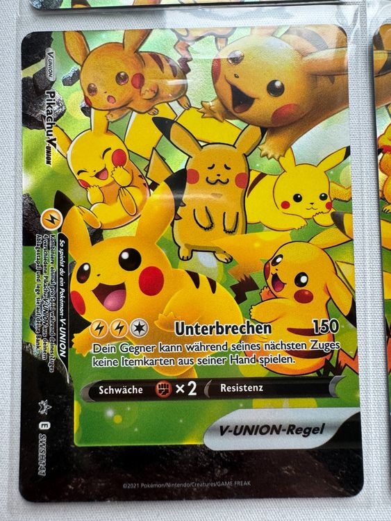 thumbnail image 2 of Pikachu V-Union Complete Set Of 4 Cards (SWSH139-142) - Pokemon Celebrations 2021, Near Mint 2 of 6