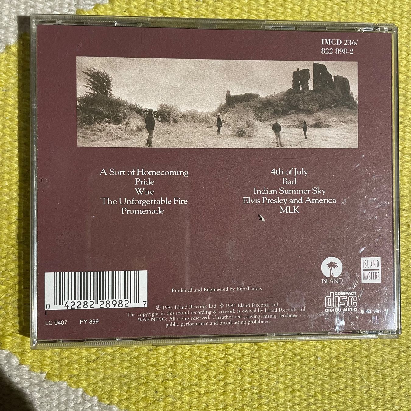 CD: U2-THE UNFORGETTABLE FIRE – Usato da Rorschacherberg venduto da CD-Roli 1